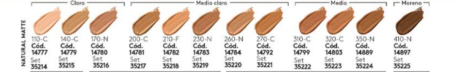 Natural Matte Base de Maquillaje