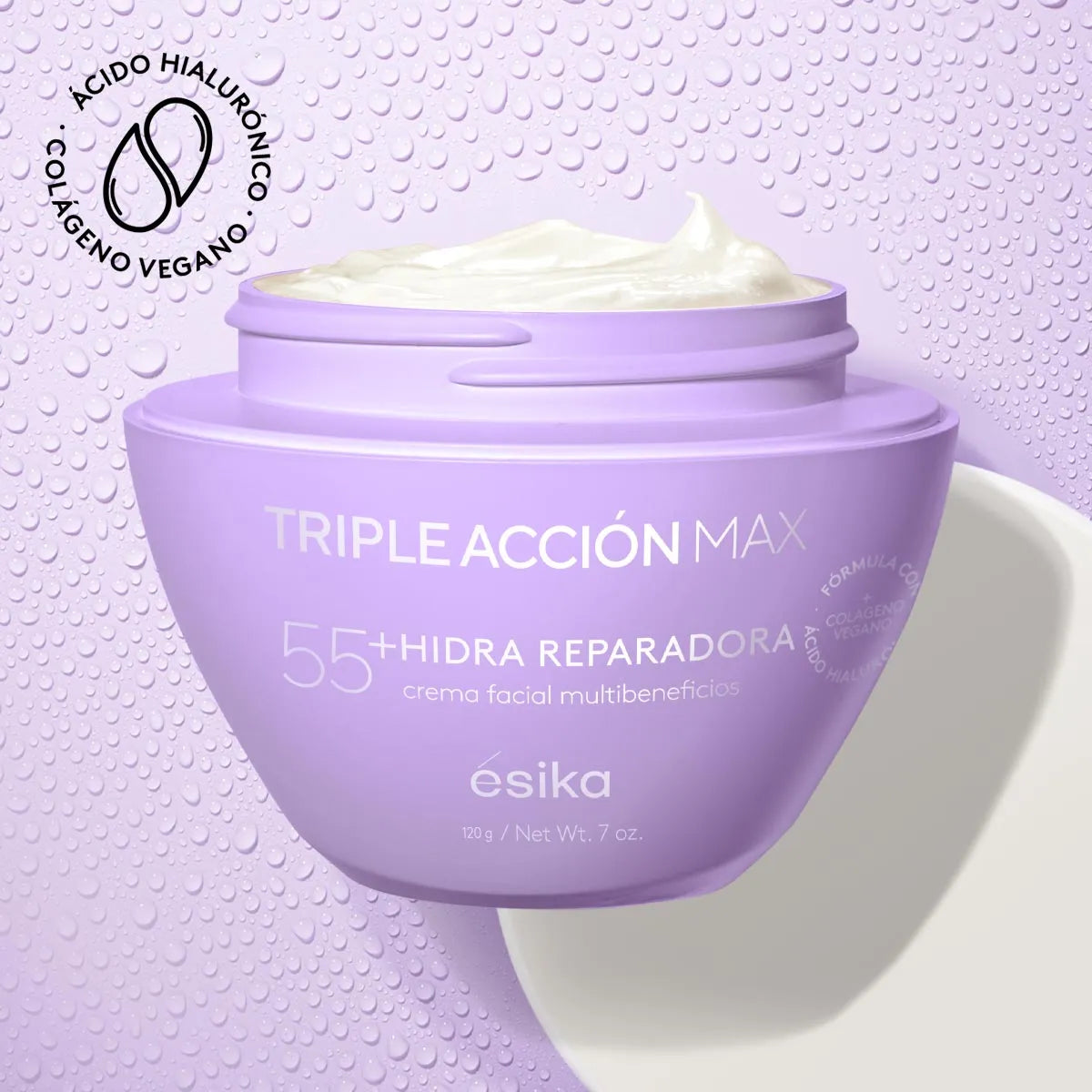 Crema facial Hidra Reparadora Triple Acción Max 55+ 200g