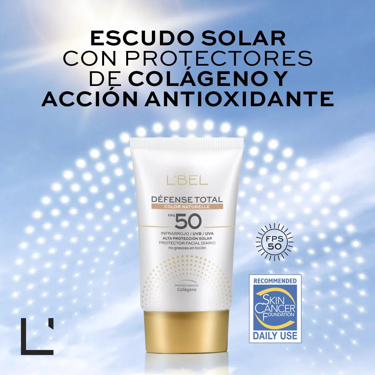 Défense Total Protector Solar Hidratación Antiedad Rostro FPS50