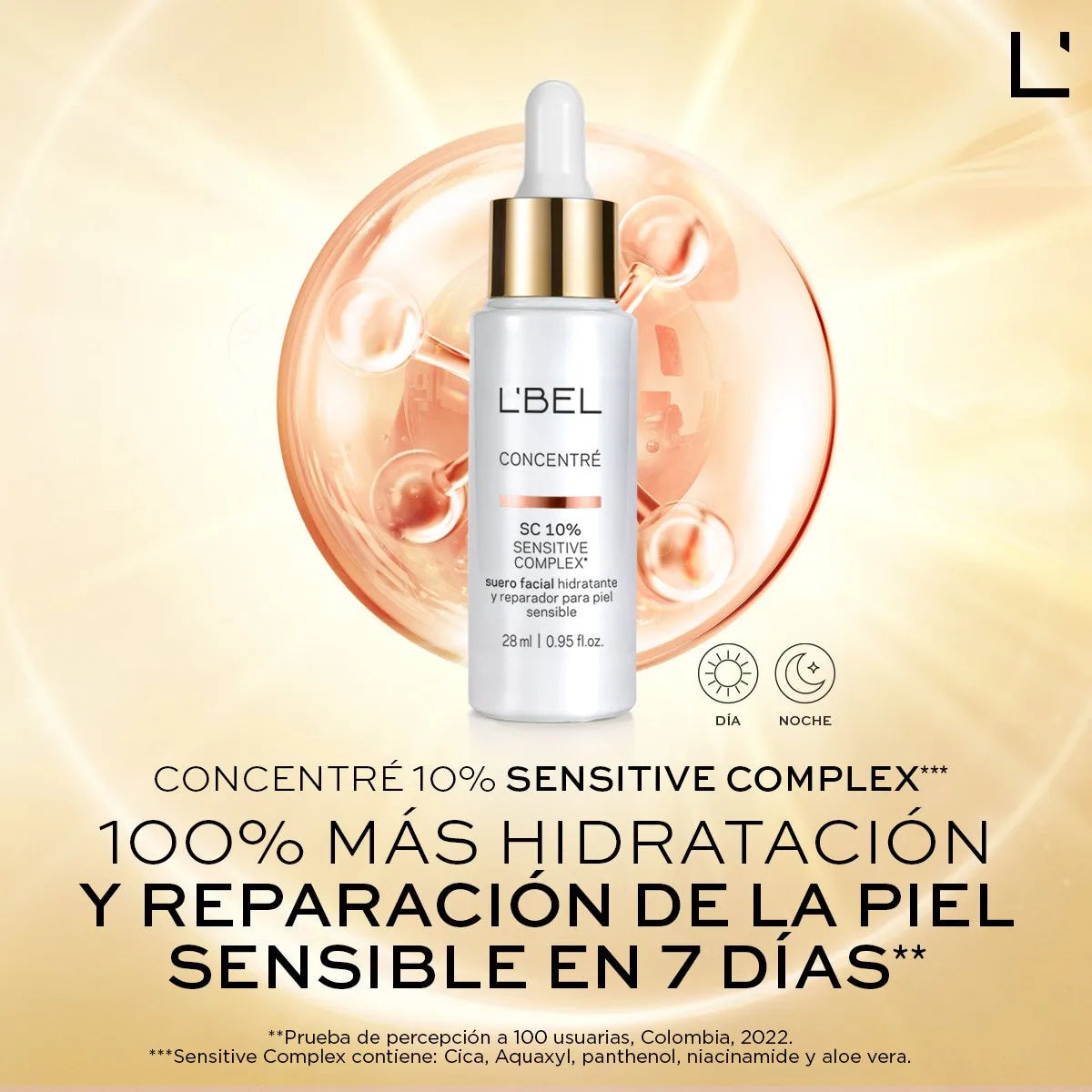 Concentré Suero Facial Reparación Piel Sensible 28ml.