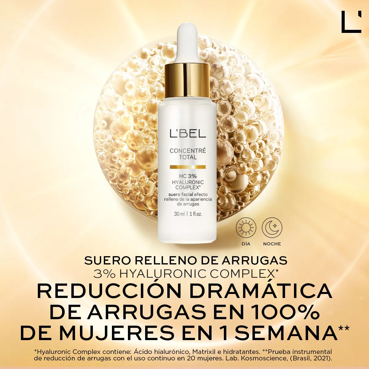 Concentré Suero con Ácido Hialurónico Relleno de Arrugas 3% Hyaluronic Complex 30ml