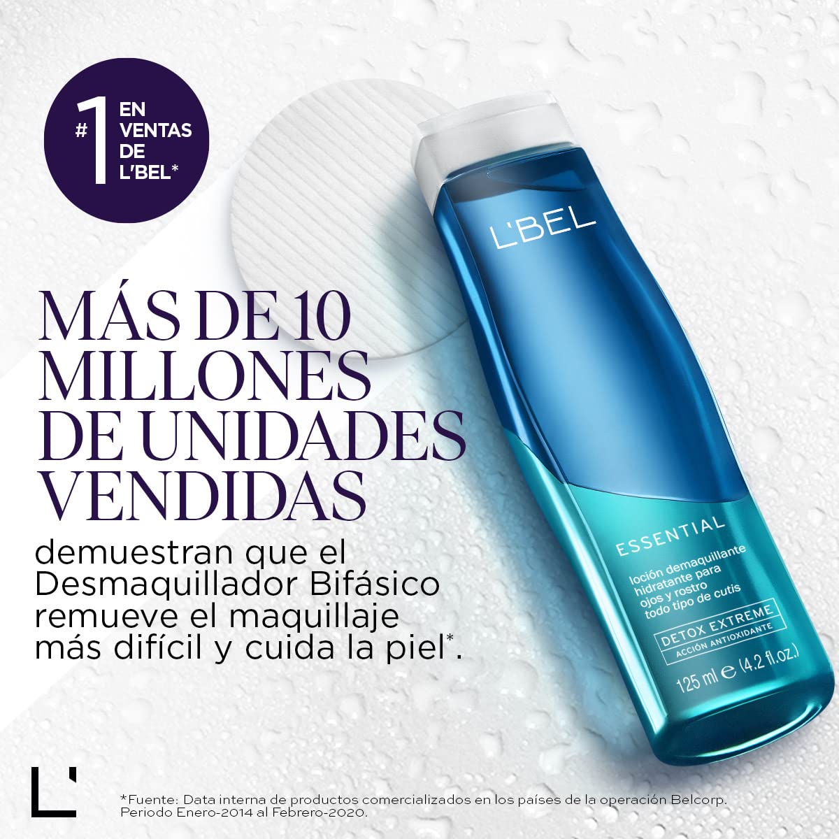 DESMAQUILLANTE PARA OJOS Y ROSTRO LBEL