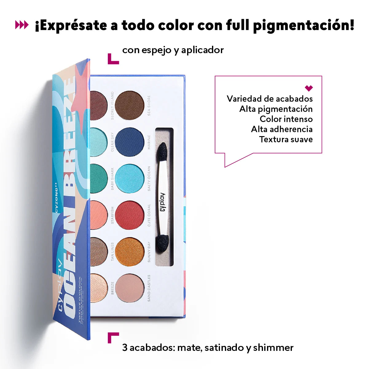 Paleta De Sombras Twelve O'Clock Cyplay