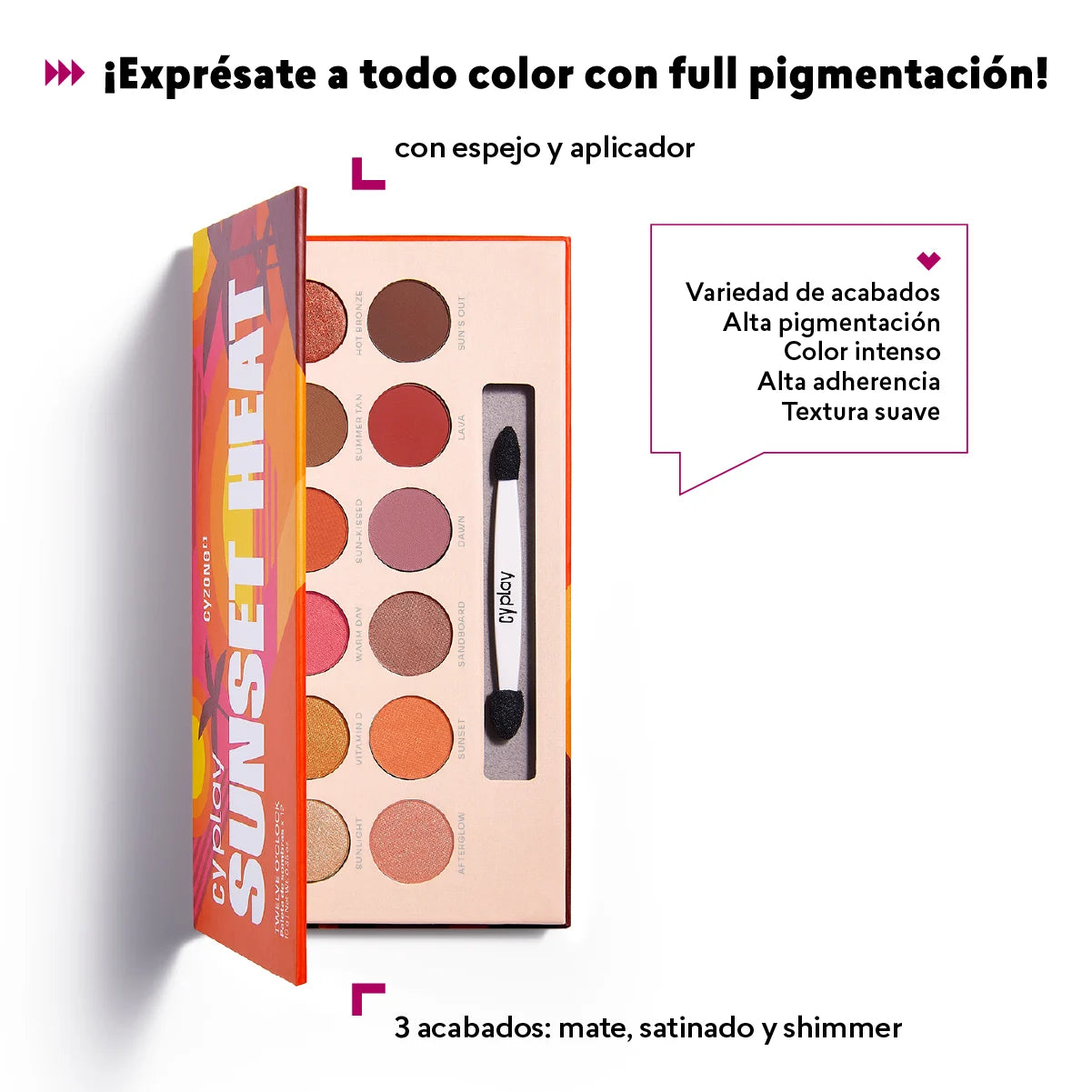 Paleta De Sombras Twelve O'Clock Cyplay