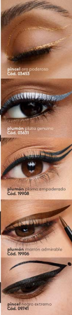 Delineador líquido de colores Punta Pincel Eye PRO