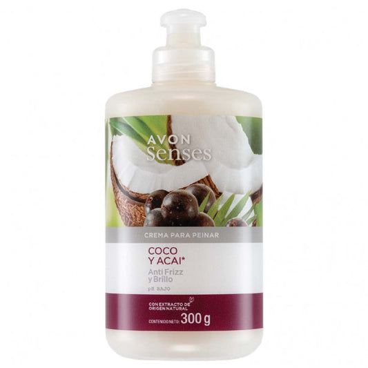 Avon Senses Crema Para Peinar Coco y Acai