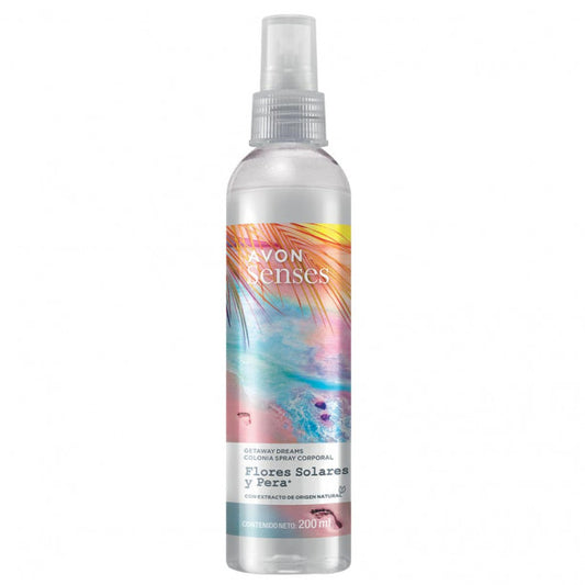 Avon Senses Colonia Spray Corporal Flores Solares y Pera